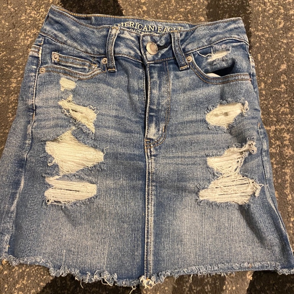 American eagle denim skirt